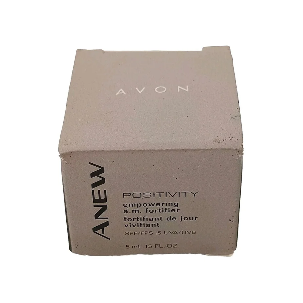 NOS 2000 Avon Anew Positivity Empowering A.M. Fortifier SPF 15 5ml .15 Fl.Oz